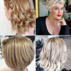 Krótkie fryzury damskie 2023 blond