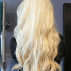 Blond długie włosy